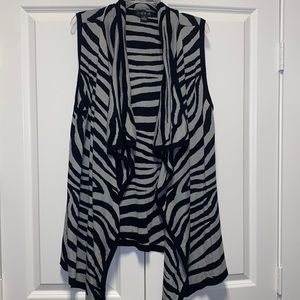 Womens Zebra Print Vest